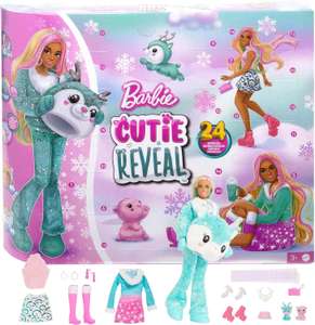 Barbie Cutie Reveal Kalendarz adwentowy z lalką i 24 niespodziankami-HJX76