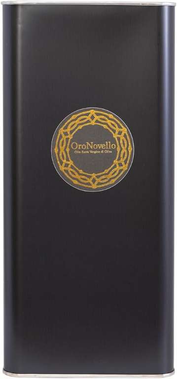 Złoty Novello" - Oliwa z oliwek z pierwszego tłoczenia 100% Włoski 5 Litrów 100% Monocultivar Prowansji, Wyciąg na zimno, Niefiltrowany
