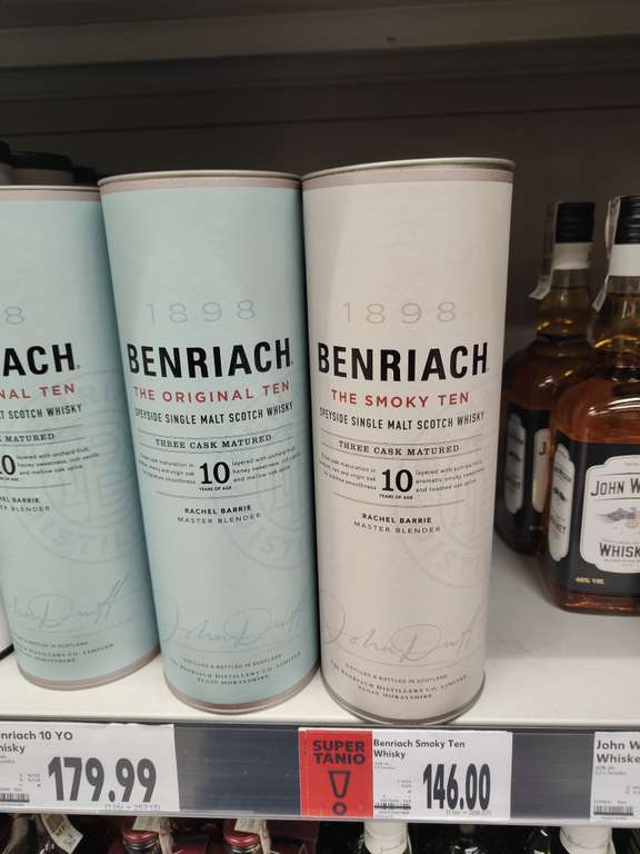 Whisky- Benriach The Smoky Ten-10Y 0,7 46%L