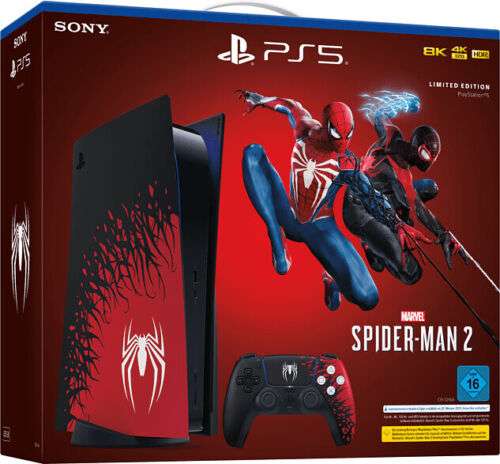 (de) Konsola SONY PlayStation 5 wersja z napędem — pakiet z limitowaną edycją Marvel's Spider-Man 2 | 599€