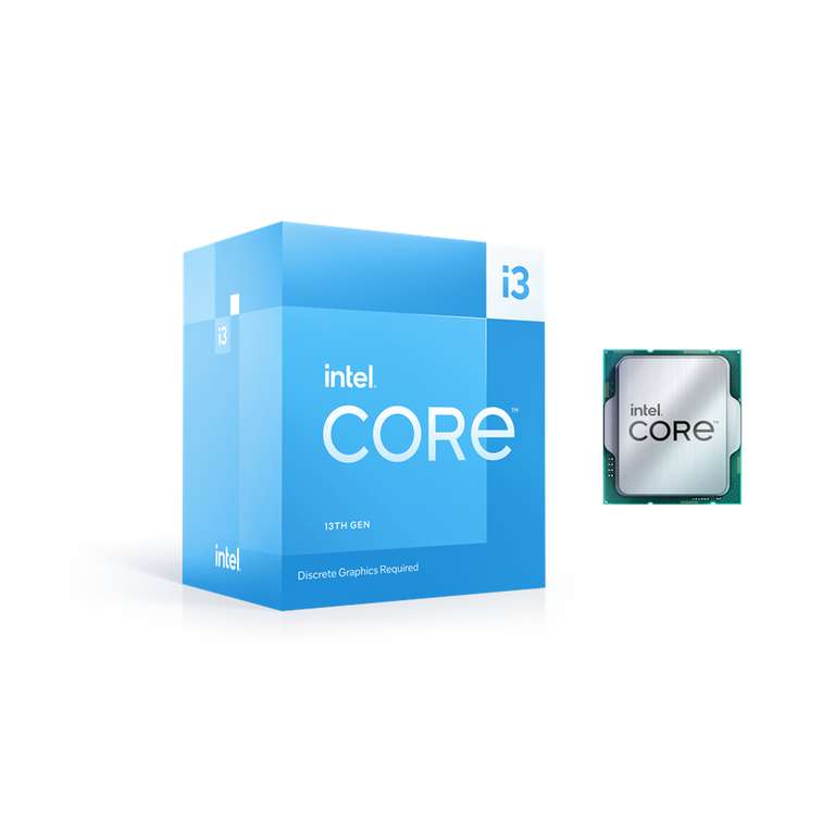 Procesor Intel Core i3-13100F Raptor Lake Procesor - 4 rdzenie - 3.4 GHz - Intel LGA1700 - Intel BOX