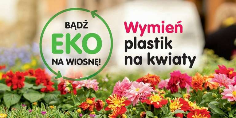 Bądź EKO na wiosnę – oddaj plastik i odbierz kwiaty w Toruń Plaza! Rusza kolejna akcja „Nowości”