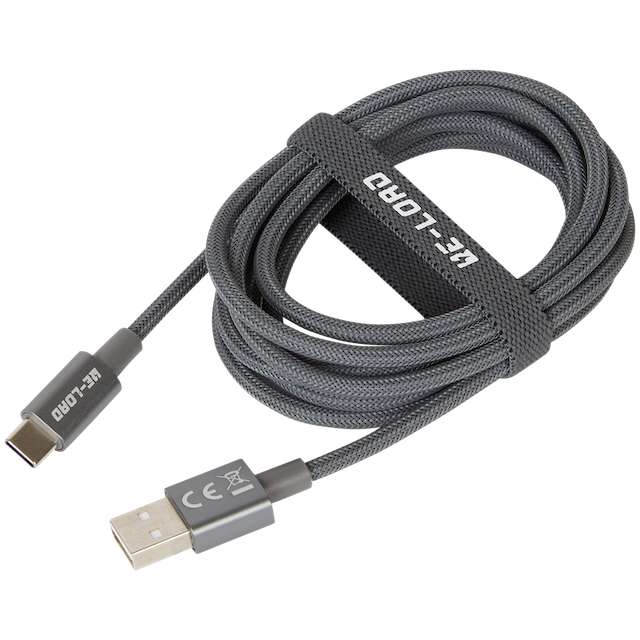 Kabel USB C lub micro USB w oplocie 2m Re-load Action