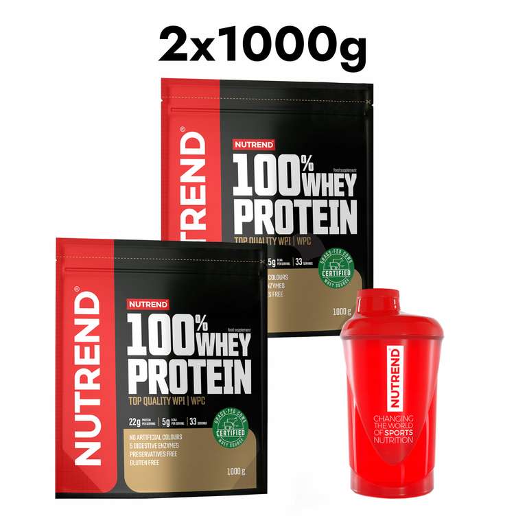 Odżywka białkowa Nutrend Whey Protein 1000g + Shaker