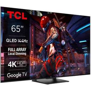 Telewizor TCL 65QLED870 65" QLED 4K 144Hz Google TV Dolby Vision IQ Dolby Atmos HDMI 2.1 DVB-T2