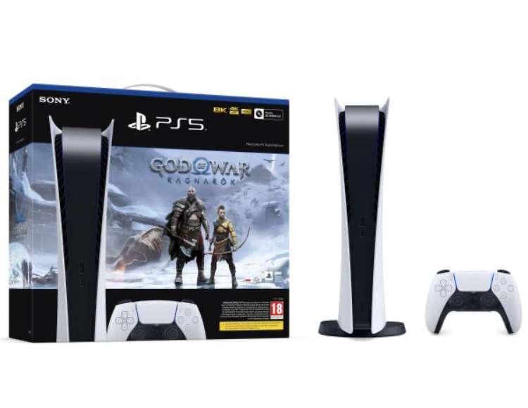 Konsola Sony PlayStation 5 Digital Edition (PS5) + God of War Ragnarok
