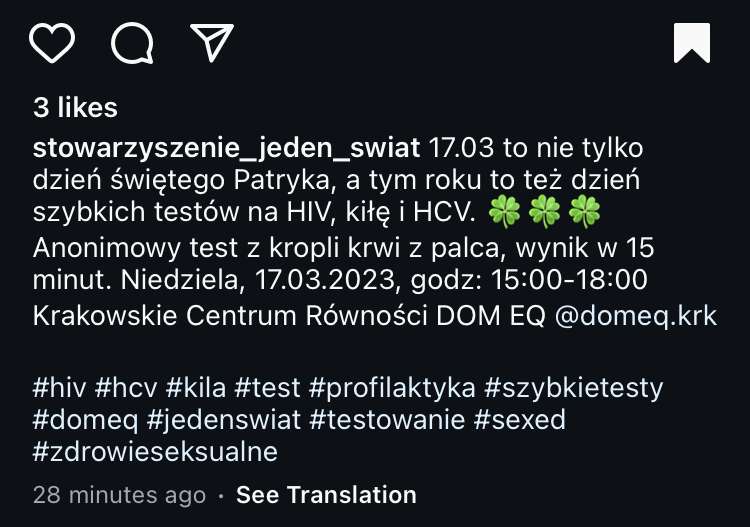 Darmowe testy na hiv, kiłe i hcv- wyniki w 15 min. Kraków