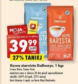 Kawa ziarnista Dallmayr Home Barista i Caffe Creme