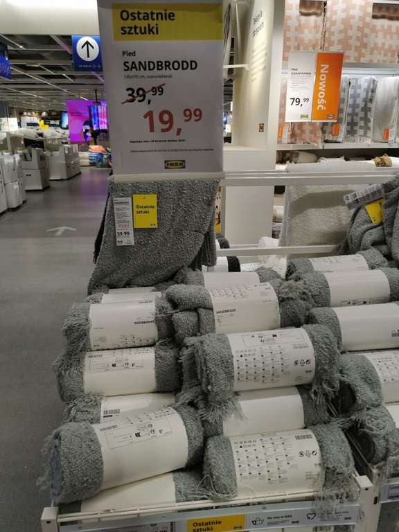 Ikea Gdańsk przeceny: rama z plakatem knoppang, ogród, stół, doniczki, pled