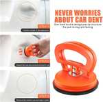 Zestaw 2 ściągaczy wgnieceń samochodowych / do spraw naprawczych (promocyjna cena na kolor pomarańczowy) @Amazon