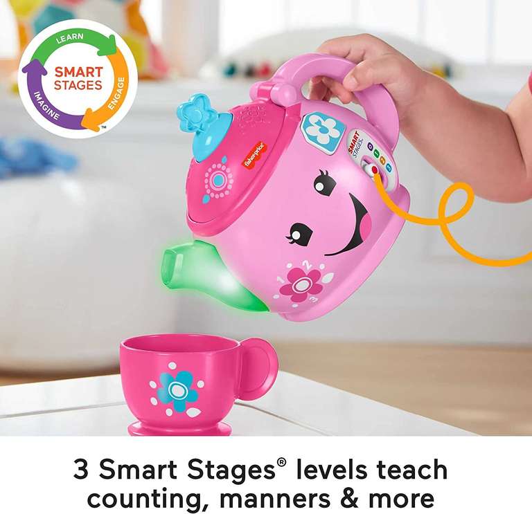 Fisher-Price Laugh & Learn Sweet Manners Tea Set. Zabawka wczesnego rozwoju & aktywności, uczy miłych manier (18-36 miesięcy)