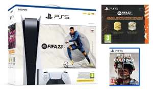 Konsola SONY PlayStation 5 C Chassis + FIFA 23 (do pobrania) + FIFA 23 Ultimate Team (voucher) + Call of Duty: Black Ops Cold War