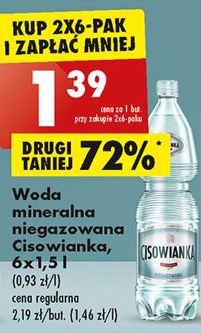 Woda mineralna niegazowana Cisowianka 1.5l