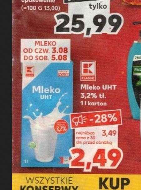 Mleko UHT 1 l 3,2 % @Kaufland