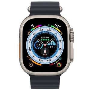 Apple Watch Ultra GPS + Cellular • Koperta z tytanu 49 mm • Pasek Ocean w kolorze niebieskim