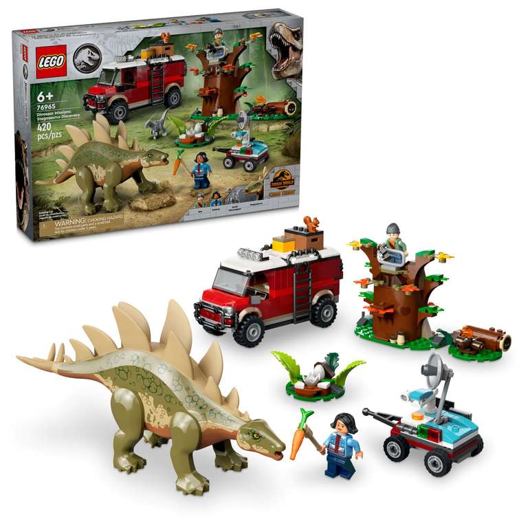 LEGO Jurassic World 76965 Dinomisje: odkrycie stegozaura | LEGO Jurassic World 76962 Mały ankylozaur Bumpy