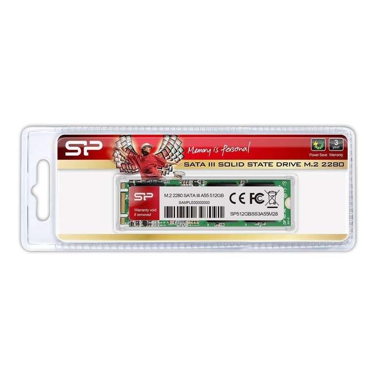 SSD Silicon Power A55 512GB M.2 2280 SATA3 (560/530 MB/s)