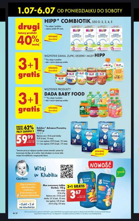 Wszystkie produkty Dada Baby Food 3+1 gratis