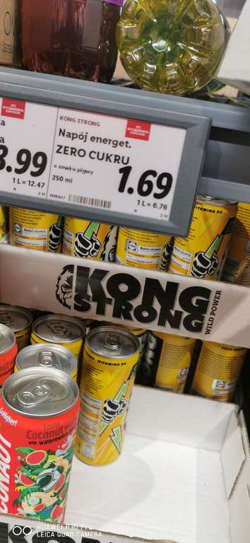 Kong Strong Zero energetyk o smaku pigwy 250ml. Lidl