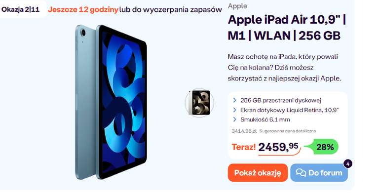 Apple iPad Air 10,9" | M1 | WLAN | 256 GB