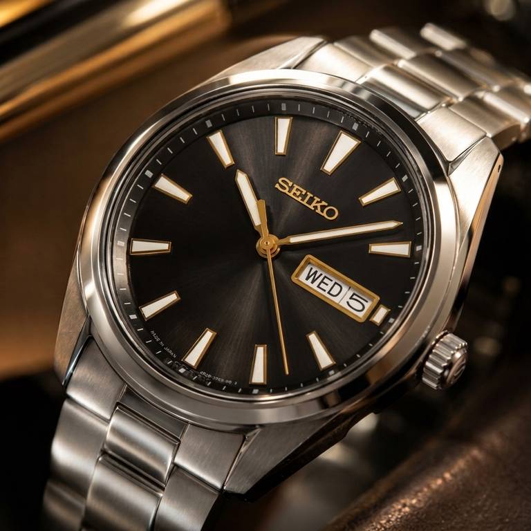 Zegarek Seiko SUR343P1 (Szafir, Day-Date)