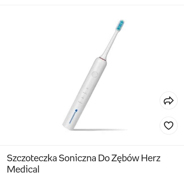Szczoteczka soniczna Herz Medical Instruments STHZM01V2 biała