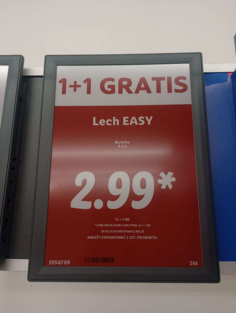 Piwo Lech Easy 1+1 gratis 0,4L w sklepie Lidl