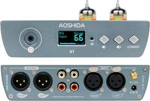 AOSHIDA D7 Bluetooth 5.1 DAC Wzmacniacz BT5.1/RCA/XLR