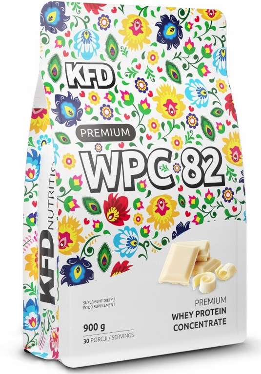 Białko KFD Premium WPC 82% 900g różne smaki