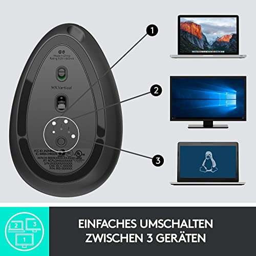 Logitech Mx Vertical Advanced Ergonomic Mouse (amazon.de 67.08€ + 5.99 Euro wysyłka)