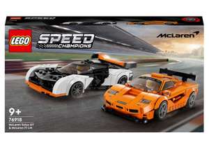 [Allegro Smart Only] LEGO Speed Champions 76918 McLaren Solus GT i McLaren F1 LM (Możliwe 106,90zł)