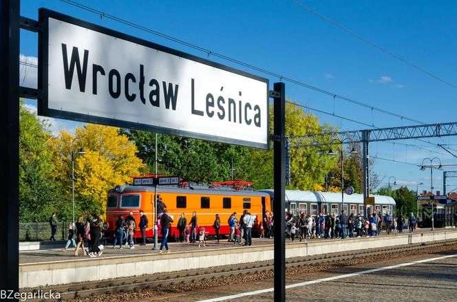Wystawa zabytkowego taboru kolejowego we Wrocławiu Leśnicy, m.in: spalinowóz SU45 - 079, Lokomotywa SM30 - 662, SP42 - 001