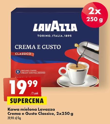 Kawa mielona Lavazza Crema Gusto Classico 2x 250g @ Biedronka