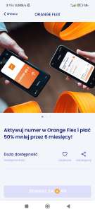 Orange flex 50% taniej przez 6 miesięcy dla nowych klientów (promocja z kuponem od app Stepler)