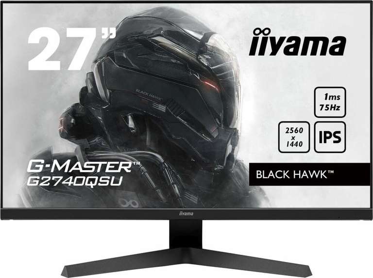 Monitor IIYAMA G-Master G2740QSU 27" 2560x1440px IPS 1 ms 75Hz