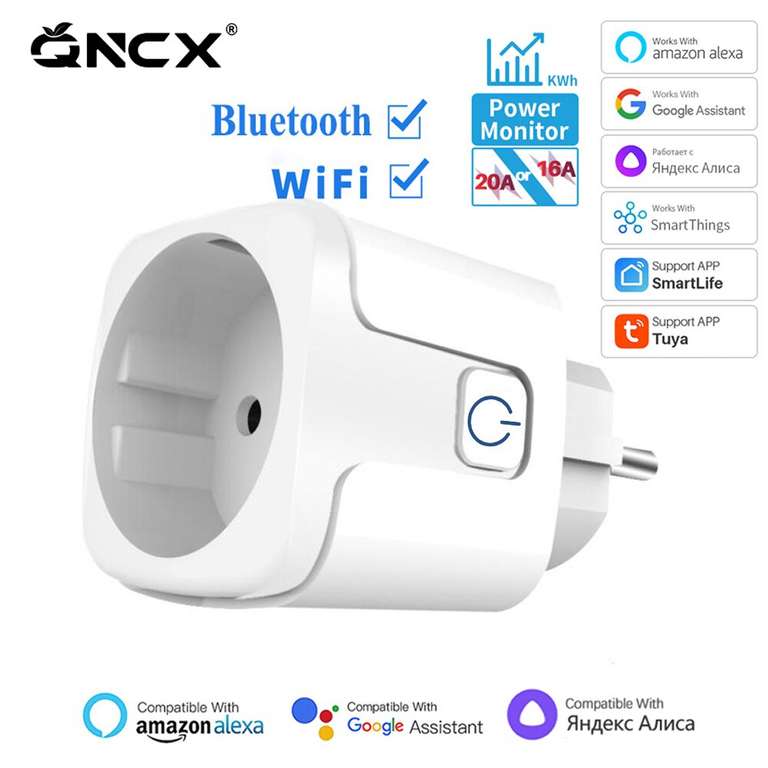 NCX Smart Socket WiFi Inteligentne gniazdo Tuya, Aliexpress promocja "3 items from 1,79$" w apce, Link główny by doczytać info/recenzje.