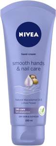 NIVEA Smooth Hands & Nail Care Wygładzający krem do rąk i paznokci z olejkiem makadamia 100 ml