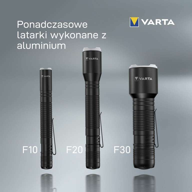 Latarka VARTA F10 Pro, aluminiowa, dostawa 0zł (PRIME)