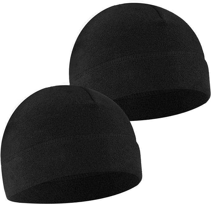 2 szt czapka sportowa zimowa ciepła, wiatroszczelna, outdoorowa. Czarna