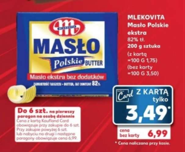 Masło Polskie Mlekovita 200g @Kaufland