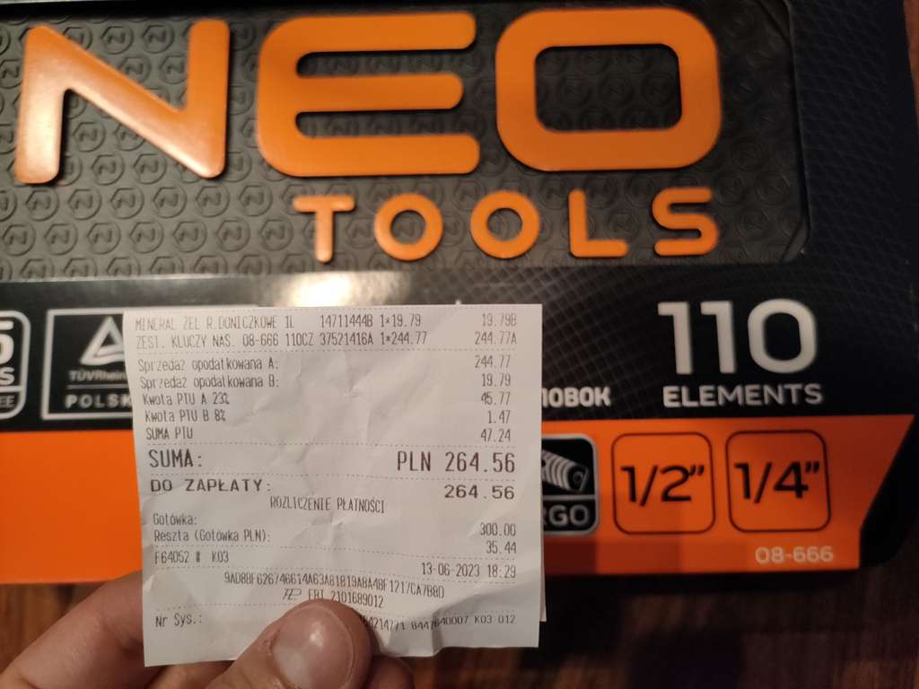 Neo Tools 08-666, 110 elementów, Selgros