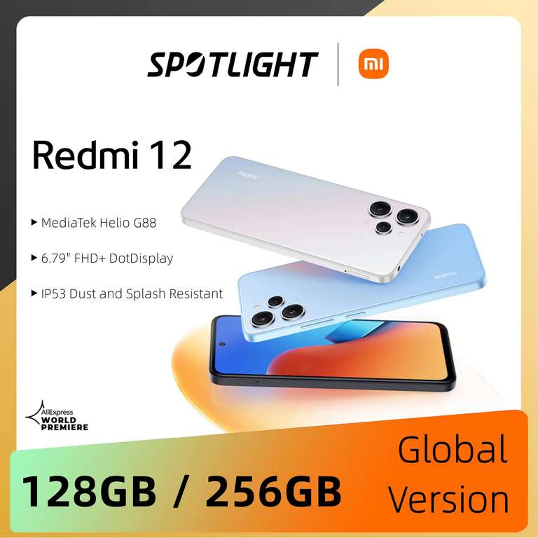 Smartfon Xiaomi Redmi 12 globalna wersja 256GB 8GB $134.79