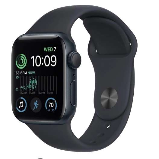 Apple Watch SE 2022 GPS 40mm OLED WiFi NFC czarny - Oficjalny sklep Allegro