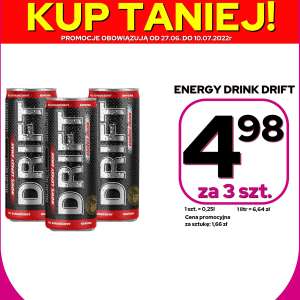 DRIFT Energy Drink 3-szt za 4,98zł