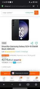 Smartfon Samsung Galaxy S23+ 8/256GB