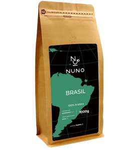 Kawa ziarnista Nuno Brasil 1000 g (świeża 72h od wypalenia)