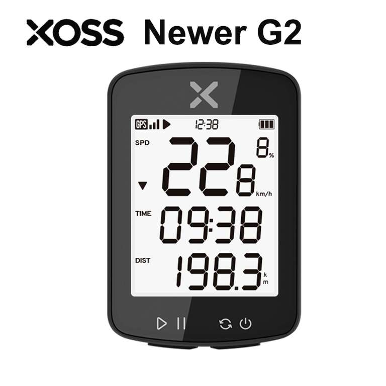 licznik rowerowy z GPS XOSS G2+ - druga generacja