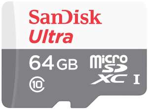 Karta pamięci SANDISK Ultra microSDXC 64GB + Adapter