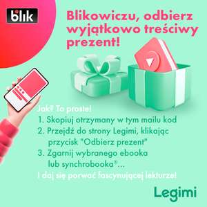 Darmowy ebook od BLIK do Legimi (kod z newslettera)