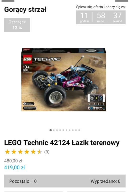 LEGO Technic 42124 Łazik